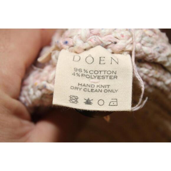 Doen Cardiff Cable Knit Button Front Sweater  size M - Picture 9 of 9